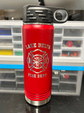 Engraved Water Bottle Red