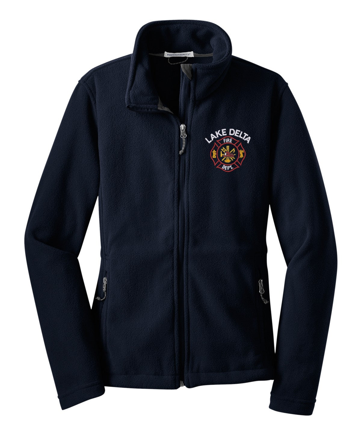 Woman's Zip up Fleece Navy L217