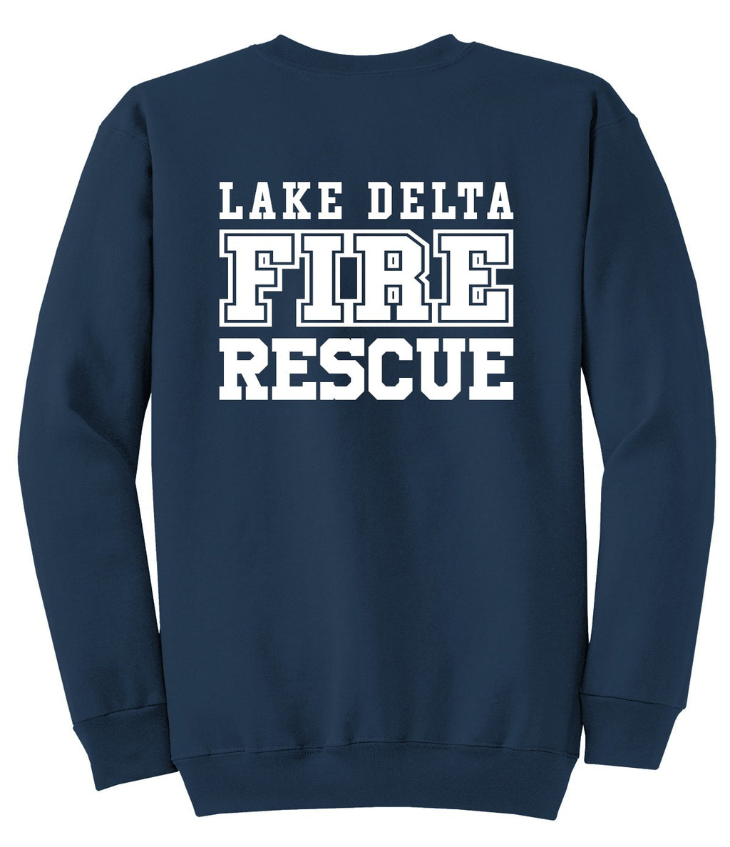 Crewneck Sweatshirt Screen Printed Navy PC78