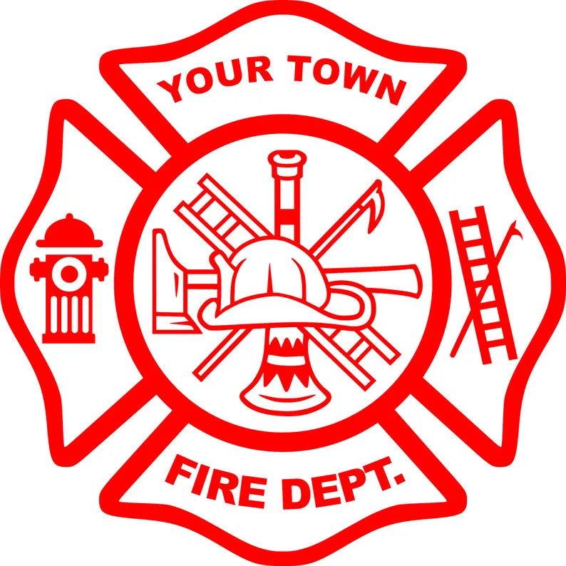 Personalized Firefighter Decal
