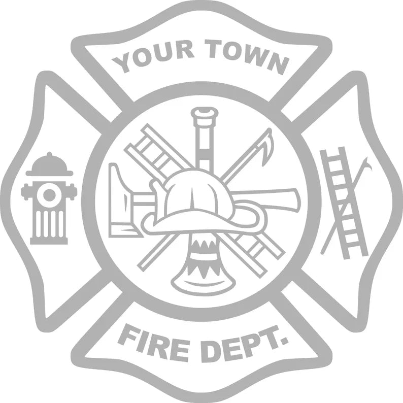 Personalized Firefighter Decal
