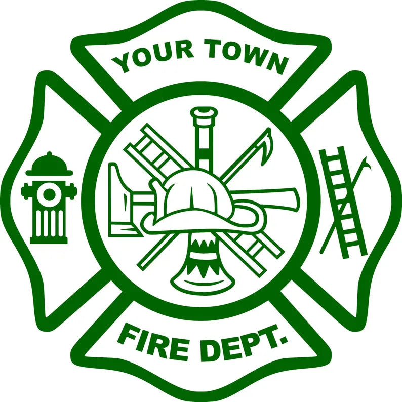 Personalized Firefighter Decal