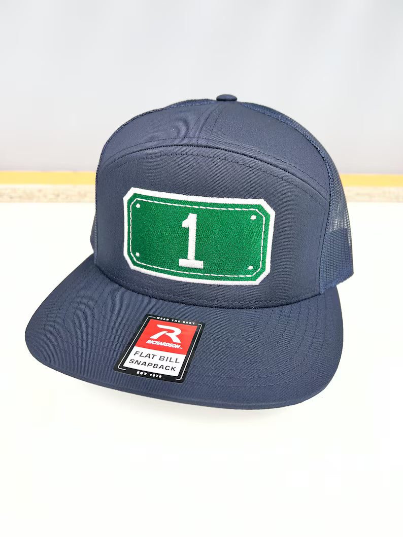 Passport Embroidered Ball Cap on Richardson 7 Panel